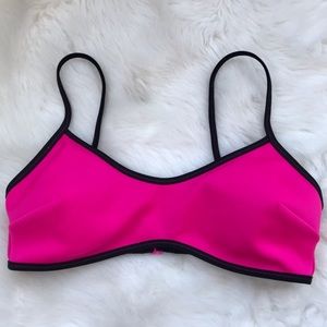 Victoria secret pink swim top. Large.